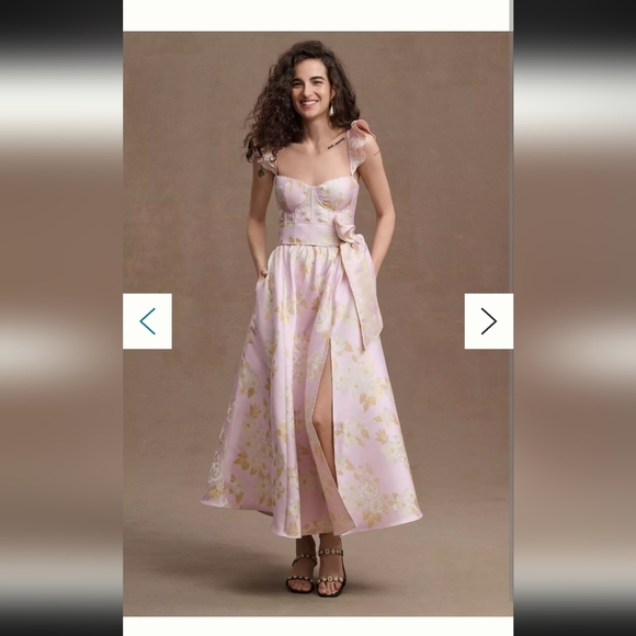 V. Chapman Vera Ruffle-Strap Midi Dress - Picture 11 of 16